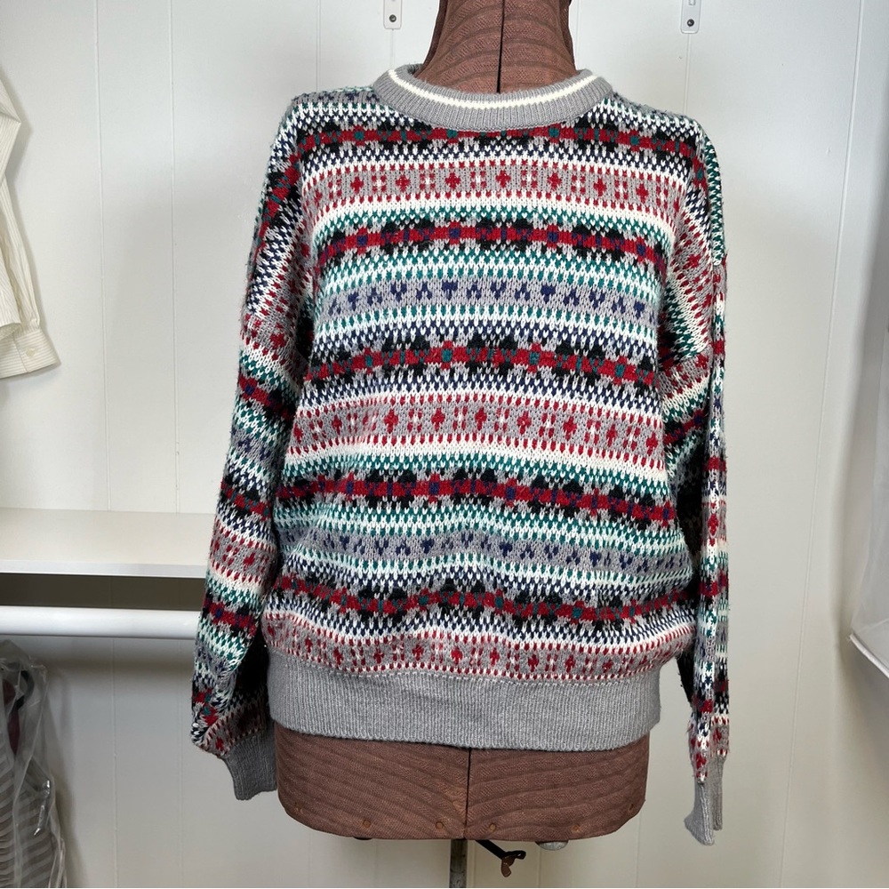 Vintage McGregor 80s 90s Super Soft Oversized Knit Fair Isle Sweater